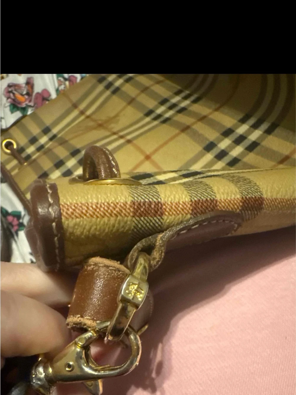Burberry haymarket Lornel bag